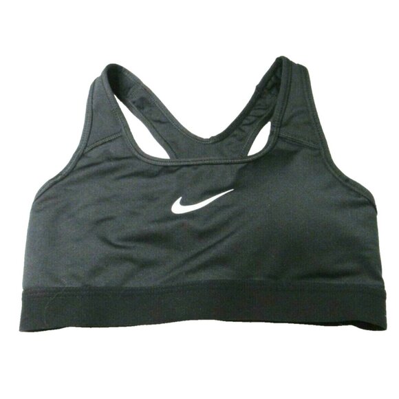 Womens Nike Black Racerback Sports Bra Dri-Fit Size XS Performance Workout - Picture 1 of 4